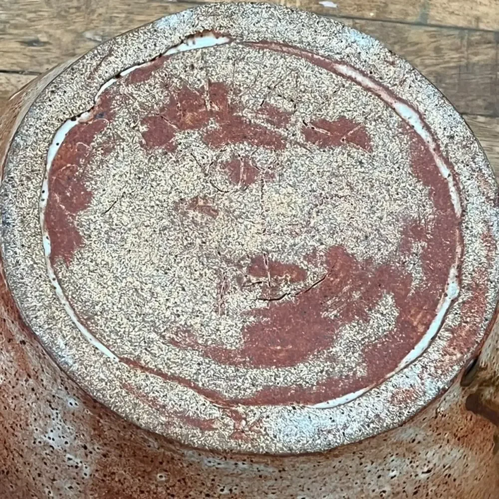 Vintage Handmade Studio Art Pottery Ceramic Bowl 10.25